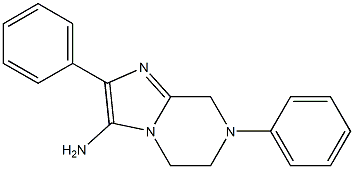 2,7-diphenyl-5,6,7,8-tetrahydroimidazo[1,2-a]pyrazin-3-amine Struktur