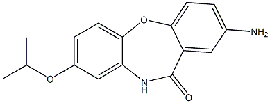 2-amino-8-isopropoxydibenzo[b,f][1,4]oxazepin-11(10H)-one Struktur