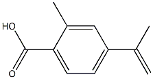 2-methyl-4-(prop-1-en-2-yl)benzoic acid Struktur