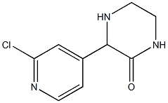 3-(2-chloropyridin-4-yl)piperazin-2-one Struktur