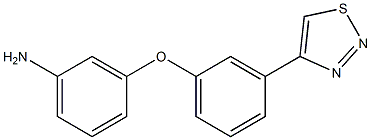 3-(3-(1,2,3-thiadiazol-4-yl)phenoxy)aniline Struktur