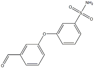 3-(3-formylphenoxy)benzenesulfonamide Struktur