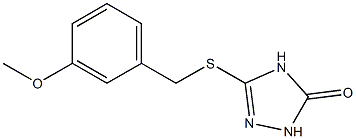 3-(3-methoxybenzylthio)-1H-1,2,4-triazol-5(4H)-one Struktur