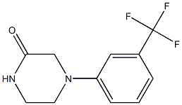 4-(3-(trifluoromethyl)phenyl)piperazin-2-one Struktur