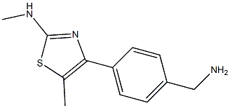 4-(4-(aminomethyl)phenyl)-N,5-dimethylthiazol-2-amine Struktur