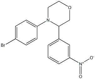 4-(4-bromophenyl)-3-(3-nitrophenyl)morpholine Struktur