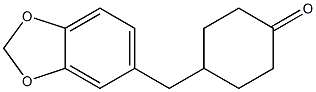 4-(benzo[d][1,3]dioxol-5-ylmethyl)cyclohexanone Struktur