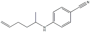 4-(hex-5-en-2-ylamino)benzonitrile Struktur