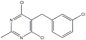 4,6-dichloro-5-(3-chlorobenzyl)-2-methylpyrimidine