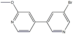 5-bromo-2'-methoxy-3,4'-bipyridine Struktur