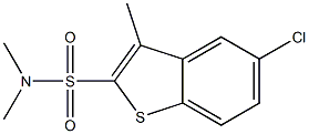 5-chloro-N,N,3-trimethylbenzo[b]thiophene-2-sulfonamide Struktur