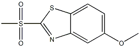 5-methoxy-2-(methylsulfonyl)benzo[d]thiazole Struktur