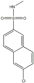 6-chloro-N-methylnaphthalene-2-sulfonamide Struktur