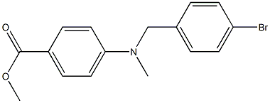 methyl 4-((4-bromobenzyl)(methyl)amino)benzoate Struktur