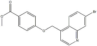 methyl 4-((7-bromoquinolin-4-yl)methoxy)benzoate Struktur