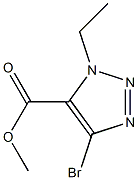 methyl 4-bromo-1-ethyl-1H-1,2,3-triazole-5-carboxylate Struktur