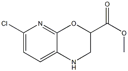 methyl 6-chloro-2,3-dihydro-1H-pyrido[2,3-b][1,4]oxazine-3-carboxylate Struktur