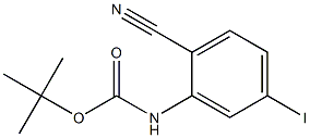 tert-butyl 2-cyano-5-iodophenylcarbamate Struktur