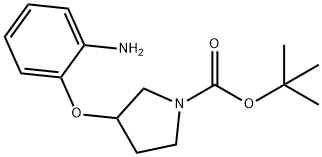 tert-butyl 3-(2-aminophenoxy)pyrrolidine-1-carboxylate Struktur