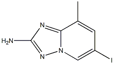 6-Iodo-8-methyl-[1,2,4]triazolo[1,5-a]pyridin-2-ylamine Struktur