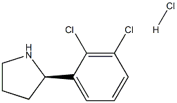 (2R)-2-(2,3-DICHLOROPHENYL)PYRROLIDINE HYDROCHLORIDE Struktur