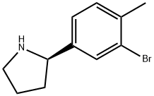 (2R)-2-(3-BROMO-4-METHYLPHENYL)PYRROLIDINE Struktur