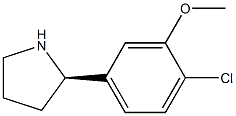 (2R)-2-(4-CHLORO-3-METHOXYPHENYL)PYRROLIDINE Struktur