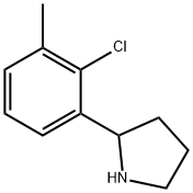 2-(2-CHLORO-3-METHYLPHENYL)PYRROLIDINE Struktur