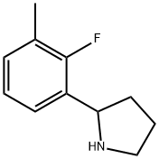 2-(2-FLUORO-3-METHYLPHENYL)PYRROLIDINE Struktur