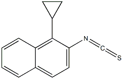 1-cyclopropyl-2-isothiocyanatonaphthalene Struktur