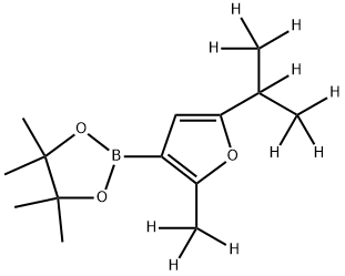 [2-Methyl-5-(iso-propyl)-d10]-furan-3-boronic acid pinacol ester Struktur