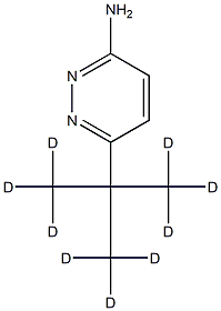 3-Amino-6-(tert-butyl-d9)-pyridazine Struktur