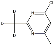 4-Chloro-6-methyl-2-(methyl-d3)-pyrimidine Struktur