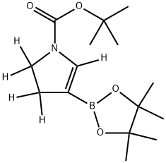 tert-butyl 4-(4,4,5,5-tetramethyl-1,3,2-dioxaborolan-2-yl)-2,3-dihydro-1H-pyrrole-1-carboxylate-2,2,3,3,5-d5 Struktur