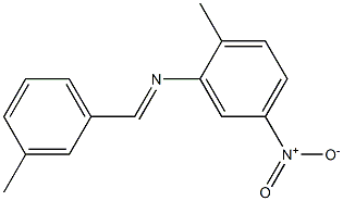 (3-methylbenzylidene)(2-methyl-5-nitrophenyl)amine Struktur