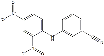 3-[(2,4-dinitrophenyl)amino]benzonitrile Struktur