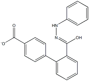 4-(2-phenylcarbonohydrazonoyl)phenyl benzoate Struktur