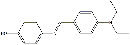 4-{[4-(diethylamino)benzylidene]amino}phenol Struktur