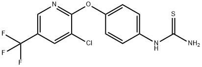 4-(3-Chloro-5-(trifluoromethyl)2-pyridyloxy)phenylthiourea, 95% Struktur