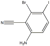 6-AMINO-2-BROMO-3-IODOBENZONITRILE Struktur