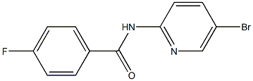 N-(5-bromopyridin-2-yl)-4-fluorobenzamide Struktur