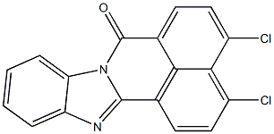 3,4-dichloro-7H-benzo[de]benzo[4,5]imidazo[2,1-a]isoquinolin-7-one Struktur