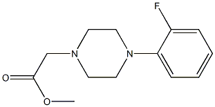 methyl 2-(4-(2-fluorophenyl)piperazin-1-yl)acetate Struktur