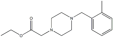 ethyl 2-(4-(2-methylbenzyl)piperazin-1-yl)acetate Struktur