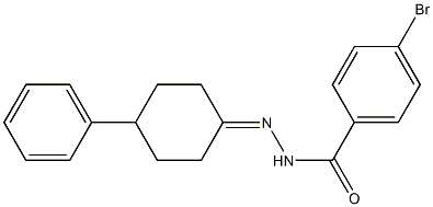 4-bromo-N'-(4-phenylcyclohexylidene)benzohydrazide Struktur