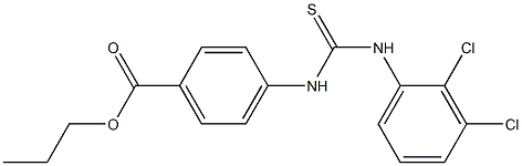 propyl 4-(3-(2,3-dichlorophenyl)thioureido)benzoate Struktur