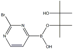 2-bromopyrimidin-4-ylboronic acid pinacol ester Struktur