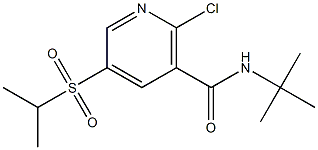 N-(tert-butyl)-2-chloro-5-(isopropylsulfonyl)nicotinamide Struktur