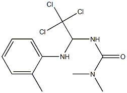 1,1-DIMETHYL-3-(2,2,2-TRICHLORO-1-O-TOLYLAMINO-ETHYL)-UREA Struktur