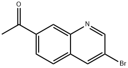 1-(3-bromoquinolin-7-yl)ethanone Struktur